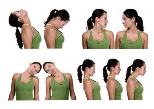 Gymnastique pour l'ostéochondrose cervicale.